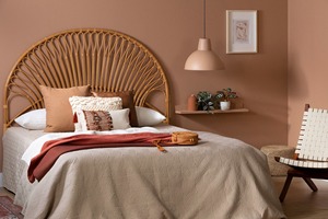 Tête de lit murale en rotin au design zen asiatique pour anniversaire - Product Image 3