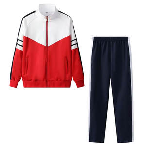 Traje de entrenamiento de poliéster 100% transpirable para hombre, personalizado OEM 2025, con cuello alto y media cremallera, para otoño - Product Image 2