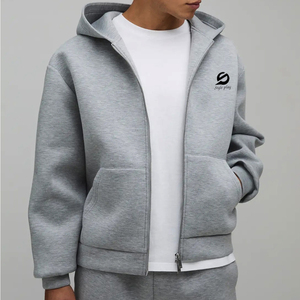 Chándales de invierno de algodón personalizados de alta calidad para hombre, chándales térmicos de lana de alta calidad 100% algodón, chándales extragrandes. - Product Image 3