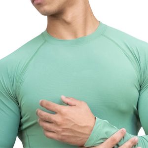 Custom Wholesale <b>Men</b> Short Sleeve Solid Color <b>Compression</b> <b>Shirt</b> Quick Dry Breathable Gym Workout Fitness Running Training Sports - Product Image 4