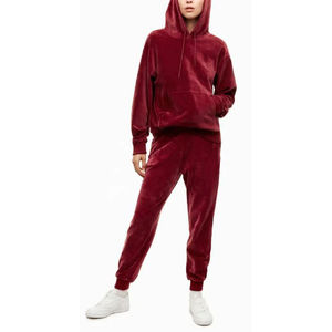 Ensemble de survêtement décontracté pour femme en coton 100% durable, tricot uni, pour la remise en forme, le yoga, la course à pied et l'exercice - Product Image 4