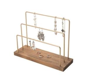 Organizador de Joyas de 3 Niveles con Soporte para Collares y Pendientes, Base Ancha, Diseño Compacto para Ahorrar Espacio - Product Image 1