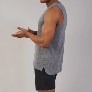 Nueva Camiseta Deportiva Ajustada para Correr, Camiseta sin Mangas para Hombre en Oferta, Camiseta Deportiva Personalizada OEM, Camiseta Deportiva para Gimnasio, Camisetas Deportivas para Hombre para Entrenamiento Físico - Product Image 3