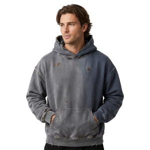 Sudadera Casual con Capucha para Hombre, Talla Grande, Color Sólido, Manga Larga, Tejido de Poliéster, Ropa de Invierno - Product Image 2