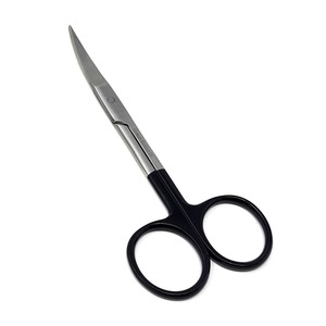 Ciseaux à cuticules personnalisés de haute qualité avec logo, en acier inoxydable, lame courbée, ciseaux de beauté pour ongles, fabricant pakistanais - Product Image 1