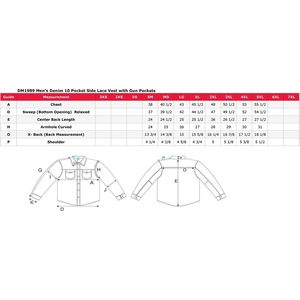 Gilet de motard en denim bleu pour homme 2025 Leather DM1989 avec 10 poches et lacets latéraux - Product Image 3