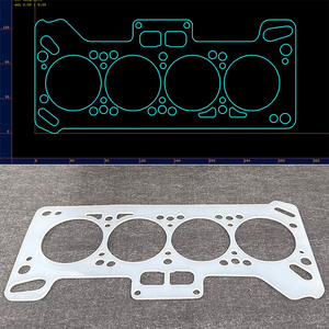 Machine de découpe de joints professionnelle CNC pour caoutchouc d'amiante, liège, graphite, silicone, PTFE avec couteau oscillant - Product Image 2