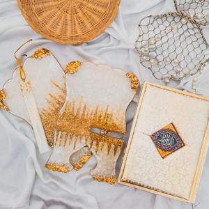 Soporte para el Corán de Resina Hecho a Mano con Marcadores, Elegante, Religioso, Personalizable en Tamaño y Color, Regalo de Boda - Product Image 5