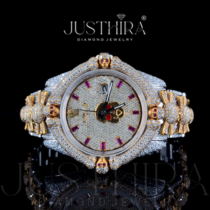 Reloj de Lujo de Alta Calidad con Diamantes Estilo Hip Hop, Completamente Cubierto de Diamantes, Acabado en Oro, para Hombre, Estilo Impresionante, Disponible al Mejor Precio - Product Image 3