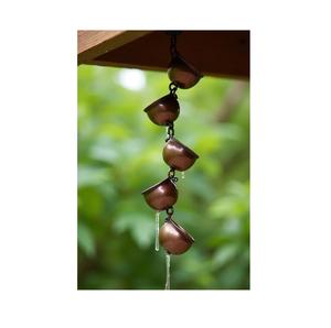 Chaîne de pluie en fer de style traditionnel pour jardin extérieur, drainage décoratif de l'eau de pluie, remplacement de la gouttière de toit - Product Image 1