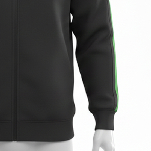 เสื้อฮู้ดซิปคุณภาพสูง ผ้าเฟรนช์เทอร์รี่ 300-350 กรัมต่อตารางเมตร พร้อมซิปด้านหน้าและกระเป๋าจิงโจ้ ไม่มีเชือกผูกที่ฮู้ด - Product Image 6