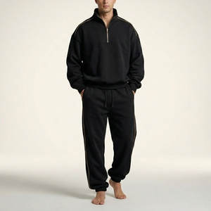 Chándal Unisex de Moda, 100% Algodón, Hecho a Medida, con Media Cremallera y Marca Personalizada - Product Image 1