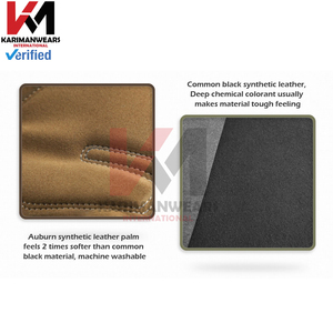 Synthetic Leather <b>Gloves</b> with Breathable Back and Reinforced Palm OEM ODM Private Label Custom Logo Wholesale Supply - Product Image 3