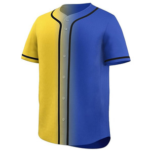 OEM Service Custom <b>Blank</b> Baseball Jersey Mens 100% Polyester Button Up Short Sleeve Quick Dry Team Uniform - Product Image 6