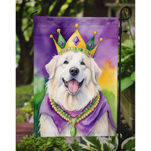 Great Pyrenees King Mardi Gras Multicolor <b>Garden</b> <b>Flag</b> Mailbox Decorative Yard Banner for Patio Artwork Flower Beds for Outdoor - Product Image 3