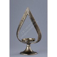 Support de bougie en métal de style moderne du milieu du siècle, fait à la main, écologique, pour mariage, Pâques, Noël, décoration de table de fête