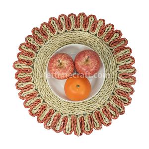 SET 5 Of Unique Seagrass <b>Placemat</b> Set For Ramadan and Eid, Handwoven Decorative Table Mat, Handwoven Seagrass <b>Placemat</b> - Product Image 2