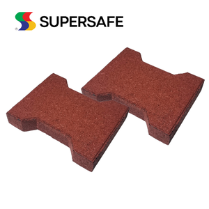 Losetas de Caucho Supersafe Más Vendidas, Grosor Personalizado, Colores Pigmentados, Diseño Dogbone 200x160mm, Antideslizantes e Impermeables 1 - Product Image 4