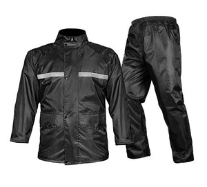 Unisex Motorcycle PVC Rain Suit | Waterproof Jacket <b>Pants</b> | Lightweight Breathable Reflective Hooded Raincoat Packable Rain Gear - Product Image 1