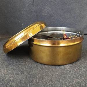 Boîte à épices Masala Dabba en acier inoxydable de qualité supérieure, couvercle traditionnel en métal, récipient de rangement pour épices, organisateur d'assaisonnements de cuisine - Product Image 5