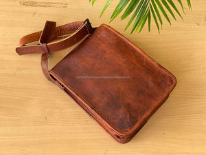 Popular marca famosa gran oferta bolso cruzado de cuero de cabra genuino de alta calidad para mujer Vintage bolso de hombro de mensajero de lujo - Product Image 3