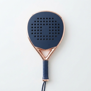 Raquette de padel extérieure en fibre de carbone et graphite, légère, avec noyau en EVA, cadre durable, face texturée, prise confortable, équilibrée - Product Image 1