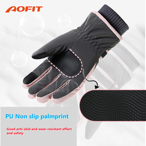 ถุงมือสกีฤดูหนาวแบบมืออาชีพ ถุงมือสโนว์บอร์ดกันน้ำและกันความหนาว สำหรับกีฬากลางแจ้งและกิจกรรมบนหิมะ ถุงมือฤดูหนาว - Product Image 4