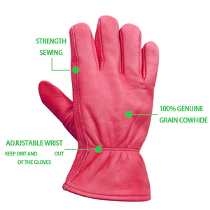 Industrial Construction Safety Work <b>Gloves</b> Abrasion Resistant Anti Cut Leather <b>Driver</b> <b>Gloves</b> Keystone Thumb Driving <b>Gloves</b> - Product Image 6