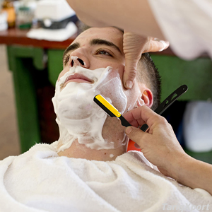 High Quality Professional Stainless Steel Wood Handle <b>Single</b> <b>Blade</b> Non-Disposable Face Body Hair Shaver <b>Razor</b> Comfortable Grip - Product Image 5