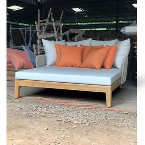 Cama de Día de Lujo para Patio Exterior con Estructura de Madera de Teca y Cojines Impermeables, Duradera y Ecológica, para Muebles de Patio de Hotel o Villa - Product Image 6
