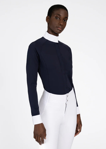 Camisa de competición para mujer de primera calidad, tela suave, duradera, cómoda, ajuste flexible y elegante, ropa de equitación para mujer. - Product Image 6
