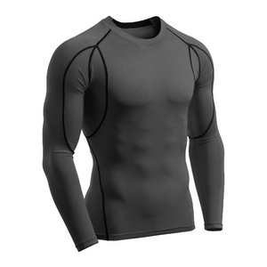 2026 Services OEM Rashguard uni pour homme, meilleure vente, personnalisé avec impression par transfert thermique, respirant, séchage rapide, manches longues, compression - Product Image 3