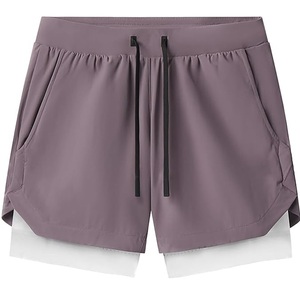 Shorts de sport pour hommes, shorts de course athlétiques, shorts de gym avec cordon de serrage, shorts de basketball slim fit pour l'été - Product Image 1