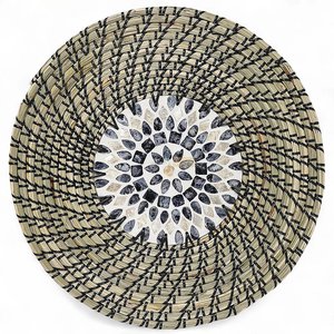 Sets de table tissés à la main en jonc de mer et nacre, prix compétitif, sets de table décoratifs - Product Image 3