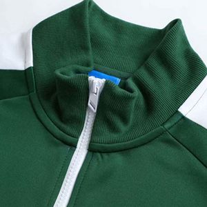 BULKBEAR <b>Mens</b> Tracksuit Full Zip <b>Jacket</b> Pants Set Green <b>White</b> Stripe Sporty Casual Gym Fitness Wear With Customize Your Logo - Product Image 5