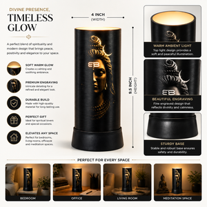 Lord Shiva Black LED Table Lamp Spiritual <b>Night</b> <b>Light</b> Modern Decorative Bedside Meditation Home Decor <b>USB</b> Powered Gift Lamp - Product Image 4