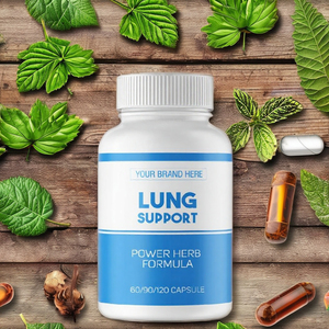 Cápsulas de Apoyo Pulmonar con Fórmula de Hierbas de Quercetina y Ortiga de Alta Calidad (Equinácea), Suplemento para el Cuidado de la Salud para Adultos, 1 Cápsula Diaria - Product Image 1