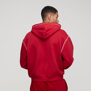 Sweat-shirts surdimensionnés pour hommes au design personnalisé et tendance, respirants, à séchage rapide, en molleton de coton, avec impression silicone, effet délavé, pour la saison hivernale - Product Image 6