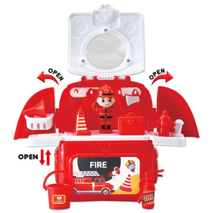 OXFORD Unisex Toddler Adventure Fire Station Building <b>Block</b> Play Set Educational Age +3yrs Made in Korea Plastic ABS Toys - Product Image 5