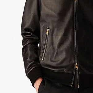 Chaqueta de Cuero para Hombre, Informal, Transpirable, Cómoda, de Fabricación Profesional, para Uso en Exteriores, Chaqueta de Cuero para Invierno - Product Image 6