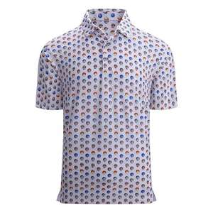 Chemise de golf personnalisée pour homme, impression numérique, vente en gros, tissu tricoté en coton et élasthanne haute performance, manches courtes, décontractée - Product Image 5