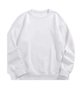 เสื้อสเวตเชิ้ตคอกลมสีดำสำหรับผู้ชาย ทรงปกติ ผ้าถัก สีพื้น สวมใส่สบายๆ สำหรับฤดูใบไม้ร่วง - Product Image 6