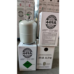 Gaz réfrigérant R449A en gros d'usine, poids net 25lb/11.3kg, bouteille jetable, haute pureté, haute qualité, pour climatiseur - Product Image 1