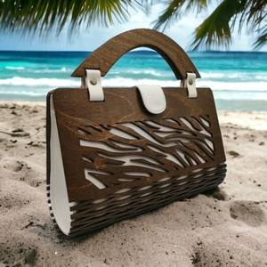 Pochette en bois exotique richement détaillée avec grande capacité et chaîne décorative, idéale pour les sorties nocturnes ou les tenues de soirée à un prix abordable - Product Image 6
