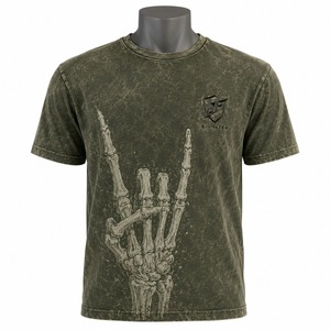 เสื้อยืดสีพื้น 100% ผ้าฝ้าย ทรงหลวม พิมพ์ลายกราฟิกสวยงาม ดีไซน์ล่าสุด ราคาประหยัด สำหรับผู้ชาย - Product Image 1