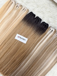 Extensions de cheveux de luxe européennes à trame simple, 100% cheveux vierges, couleur personnalisée, vente en gros d'usine NSH-DN, Vietnam, marque NASA HAIR - Product Image 1