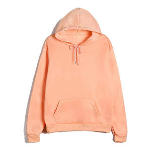 เสื้อฮู้ดดี้ผู้หญิงผ้าฝ้าย/ใยไผ่ แบบลำลอง สำหรับฤดูหนาว/ฤดูใบไม้ผลิ เป็นมิตรกับสิ่งแวดล้อม ระบายอากาศได้ดี กันลม ลายนูน ขนาดใหญ่พิเศษ - Product Image 1