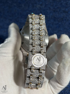 AARVA JEWELS รุ่นลิมิเต็ดอิดิชั่น นาฬิกาข้อมือผู้ชายสุดหรูสไตล์วินเทจ ประดับเพชร ตัวเรือนสแตนเลสสตีล ขนาด 28 มม. ระบบอนาล็อก ควอตซ์ กระจกแซฟไฟร์ - Product Image 2