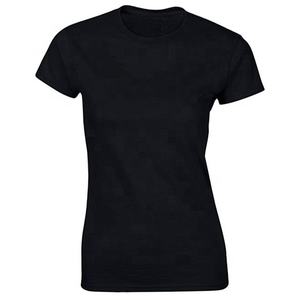 T-shirts décontractés pour femmes en coton uni à manches courtes, écologiques et respirants - Vente en gros, impression personnalisée - Product Image 2