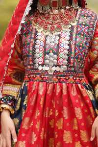 Vestidos de Novia con Cierre de Cremallera de Estilo Modesto para Mujer, Fabricante Pakistaní, Bordado Personalizado, Ropa Tribal Afgana Kuchi Vintage - Product Image 5